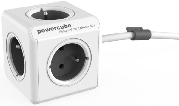 PowerCube Extended 5-pistorasiaa harmaa