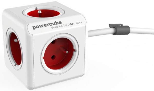 PowerCube Extended 5-pistorasiaa punainen