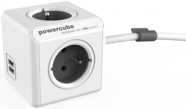 PowerCube Extended 4-pistorasiaa + 2-USB