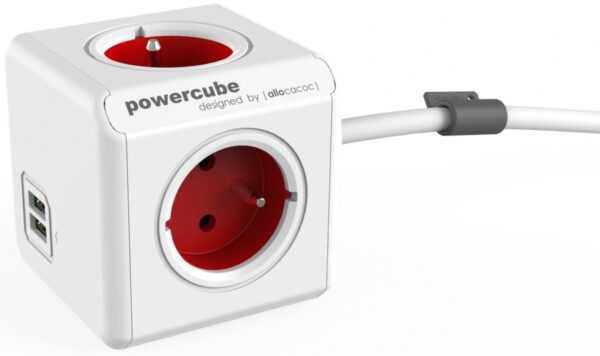 PowerCube Extended 4-pistorasiaa + 2-USB